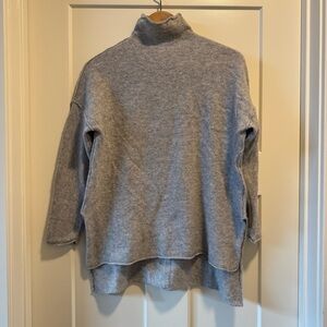 Zella from Nordstrom Cashmere Blend Mock Neck Gray Sweater XXS/XS.